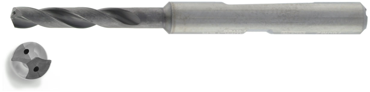 VHM HPC Bohrer 3xD mit IK Ø 3,8 mm, TiAlN besch.