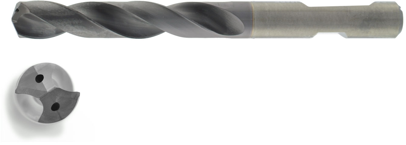 VHM HPC Bohrer 5xD mit IK Ø 11 mm, TiAlN besch.
