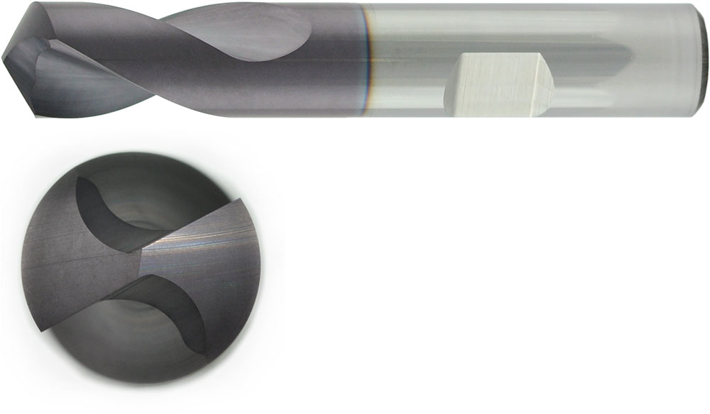 VHM NC Anbohrer 120° ohne IK Ø 8 mm, TiAlN besch.