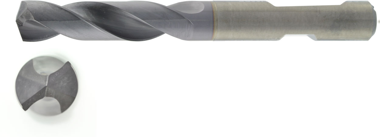 VHM HPC Bohrer 3xD ohne IK Ø 10,8 mm, TiAlN besch.