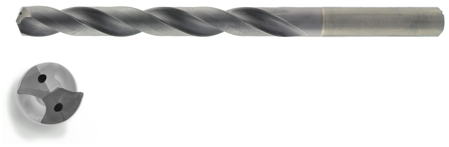VHM HPC Bohrer 8xD mit IK Ø 11,9 mm, TiAlN besch.