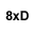 8xD